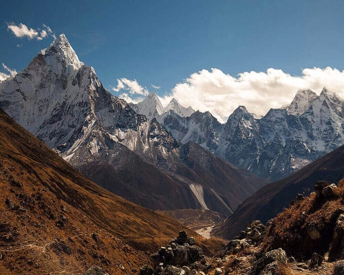  View From Dingboche Everest Trek