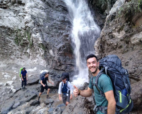 Water Fall Way Of Manaslu Trek