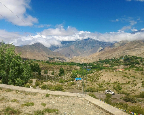 View From Near Muktinath Ghumba