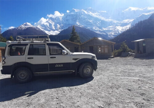 Pokhara to Ghandruk by Private Jeep
